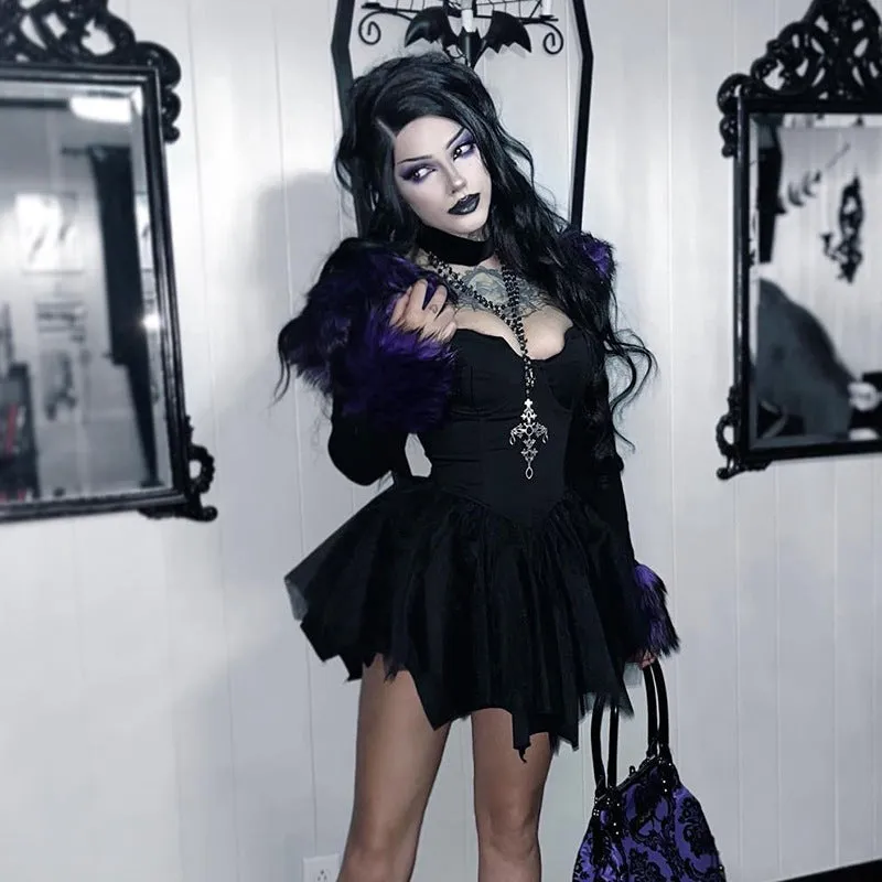 Znbbw Autumn New Dark Style Slim, Irregular White Girdle, Waistband, Halter Skirt, Women's Dress - Image 4