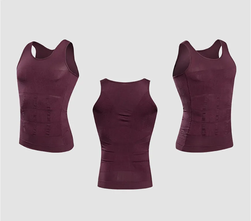 Znbbw Men's Body Shaping Vest Slim Beer Belly Girdle Chest Tuck In Tight Body Underwear A Substitute Hair