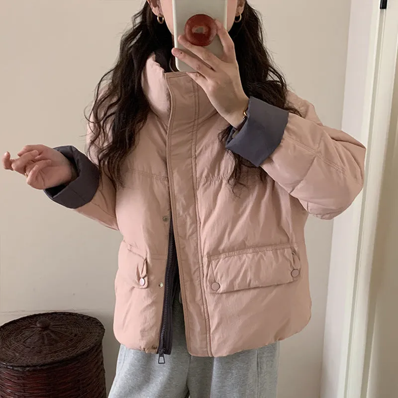 Winter New Women's Fashion Cotton-Padded Clothes Hot Style Design Sense Short Cotton-Padded Jacket Small Down Cotton Jacket Coat Tide - Image 3