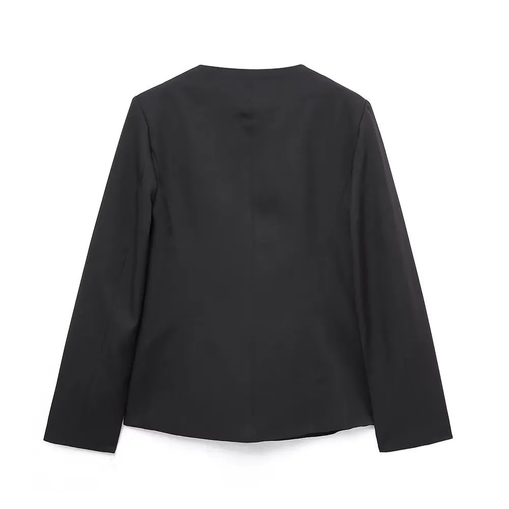 Znbbw And Winter New Heart-Shaped Collar Slim Fashion Suit Jacket 8711940 - Image 2