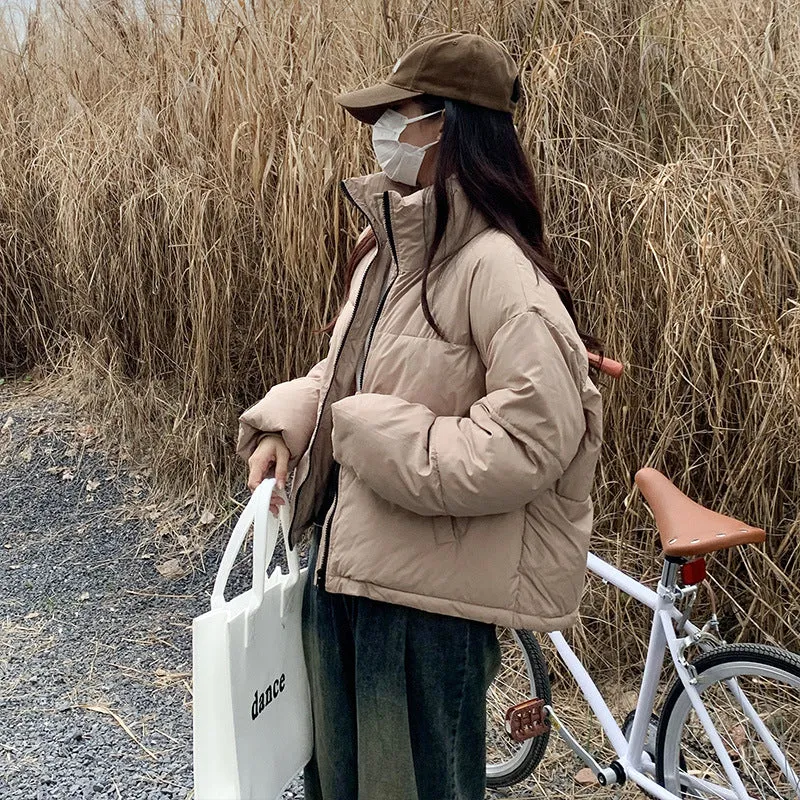 Year's Popular Hot Style Short Down Cotton Clothes Women Small 2024 Winter Korean Version Bread Clothes Cotton Coat - Image 5