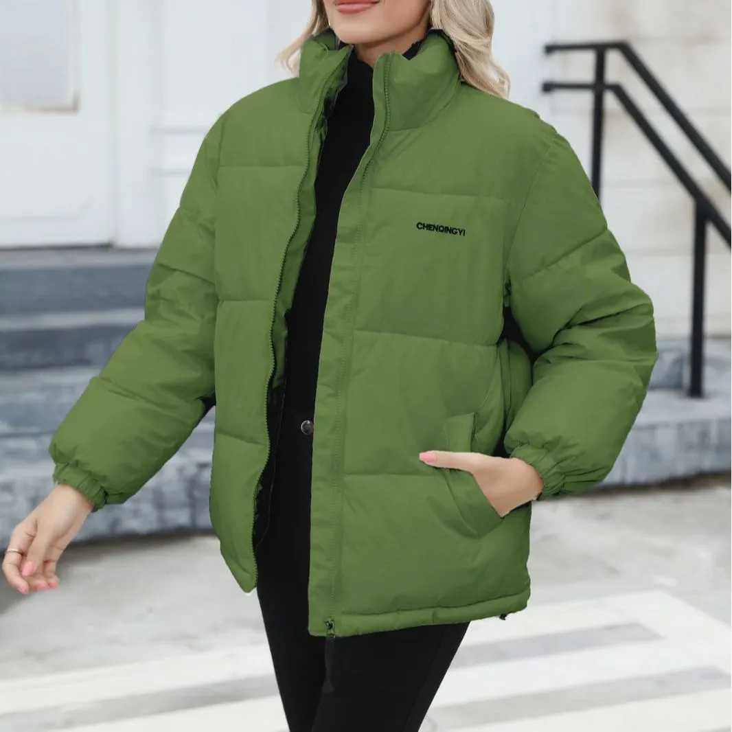 Znbbw Size Women's Warm Coat 2024 Winter New Women's Cotton-Padded Coat Cotton-Padded Jacket