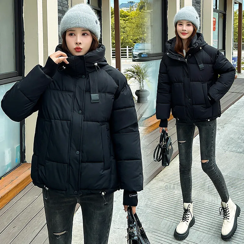 Bread Clothes Short Down Cotton-Padded Jacket Female Small Winter Jacket Cotton-Padded Jacket 2024 New Show Thin - Image 2