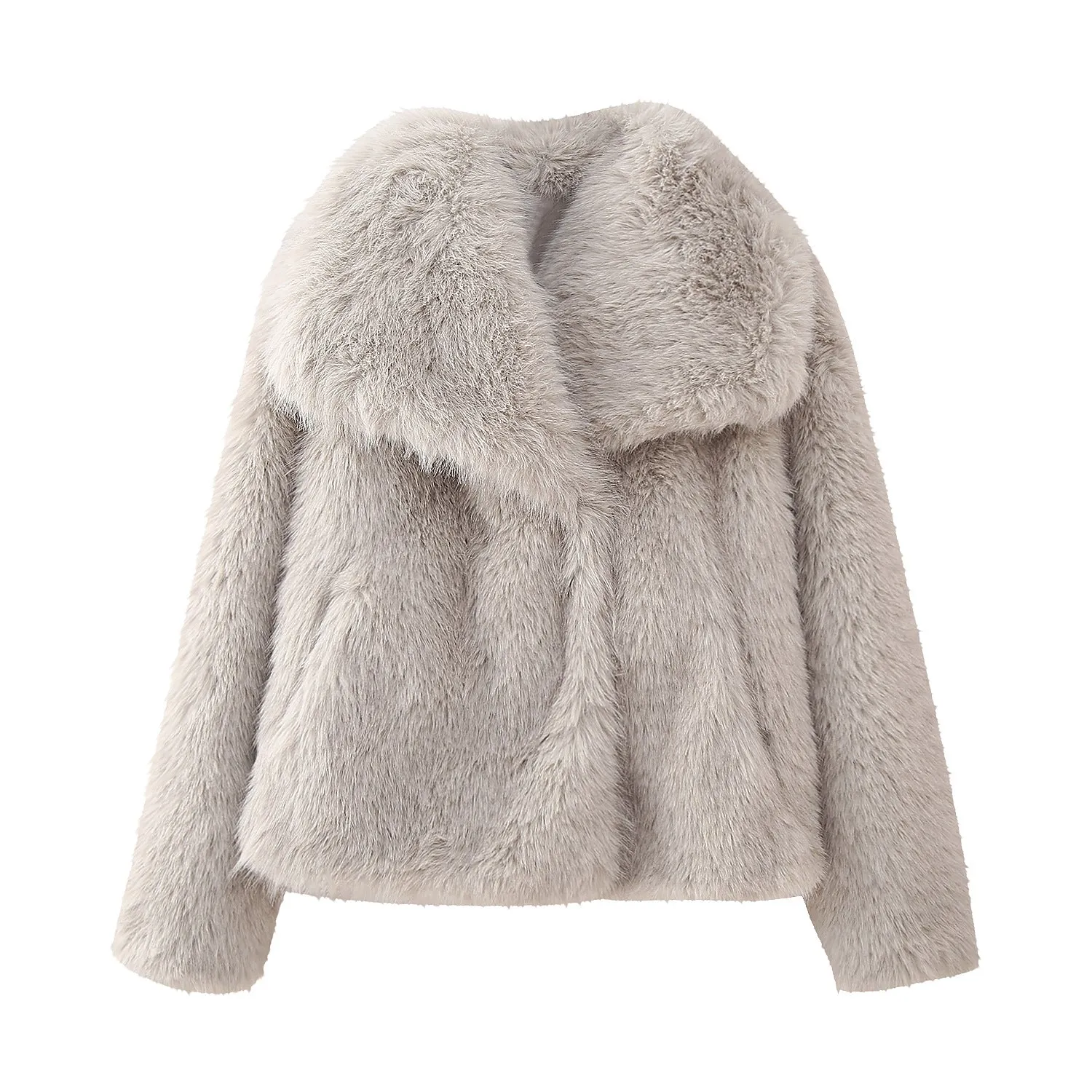 Znbbw New Artificial Fur Effect Short Style Fashion Coat 4360240
