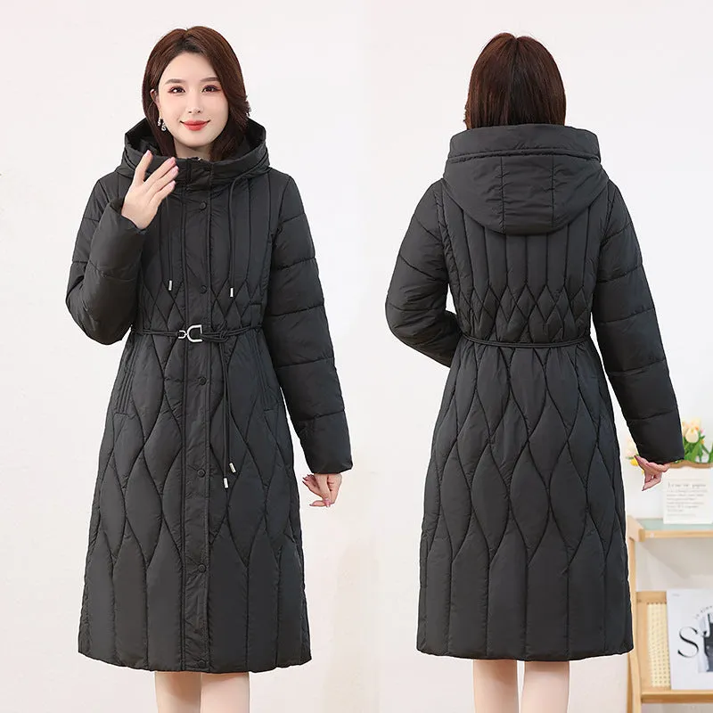 Winter Coat Down Cotton Clothes In The Long Foreign Style Middle-Aged Cotton-Padded Clothes Women's 2024 New Thickened Cotton-Padded Jacket - Image 2