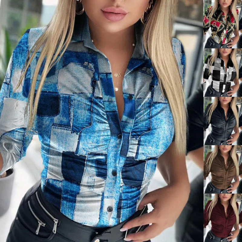 Znbbw Women's Wear 2024 Autumn And Winter New Independent Station Single-Breasted Slim Commuter Shirt - Image 11