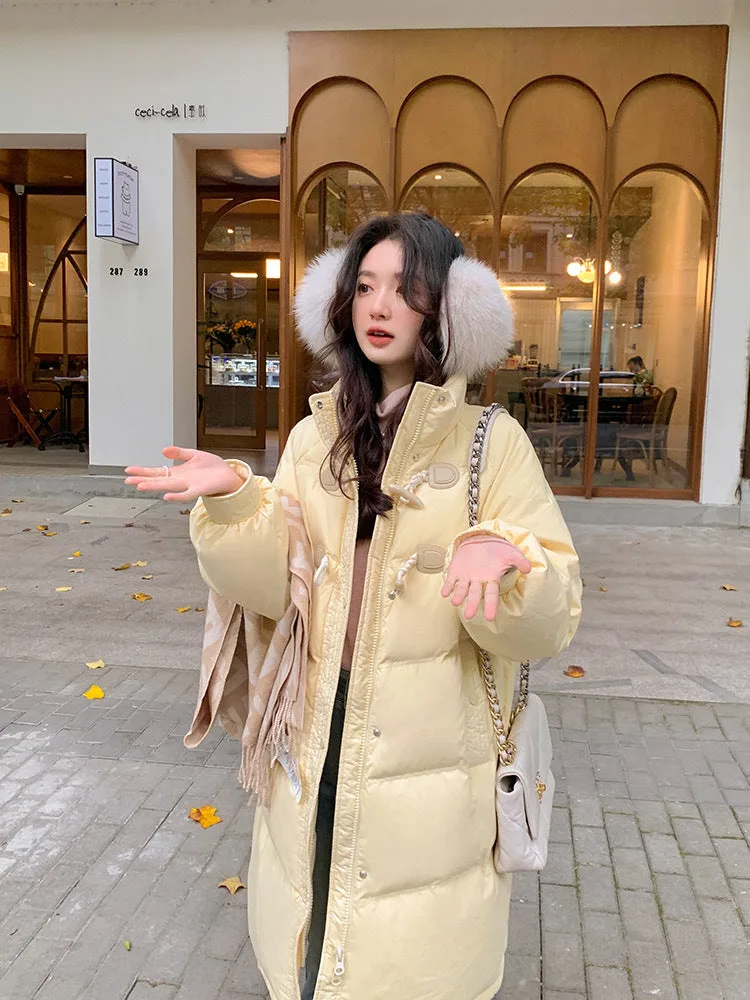 2024 New Korean Version Loose Medium And Long Cotton-Padded Jacket Winter Jacket - Image 8