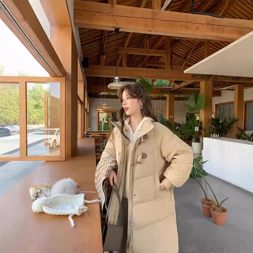 2024 New Korean Version Loose Medium And Long Cotton-Padded Jacket Winter Jacket - Image 4