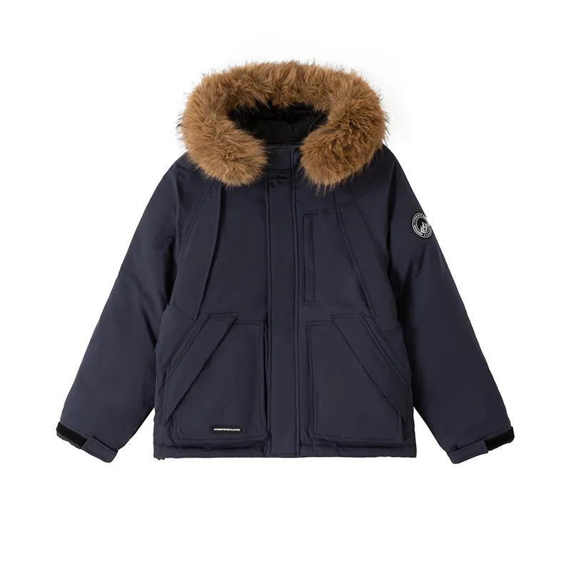 New Tooling Down Padded Coat Women's School To Overcome Short Small Big Wool Collar Loose And Thick Padded Coat - Image 2