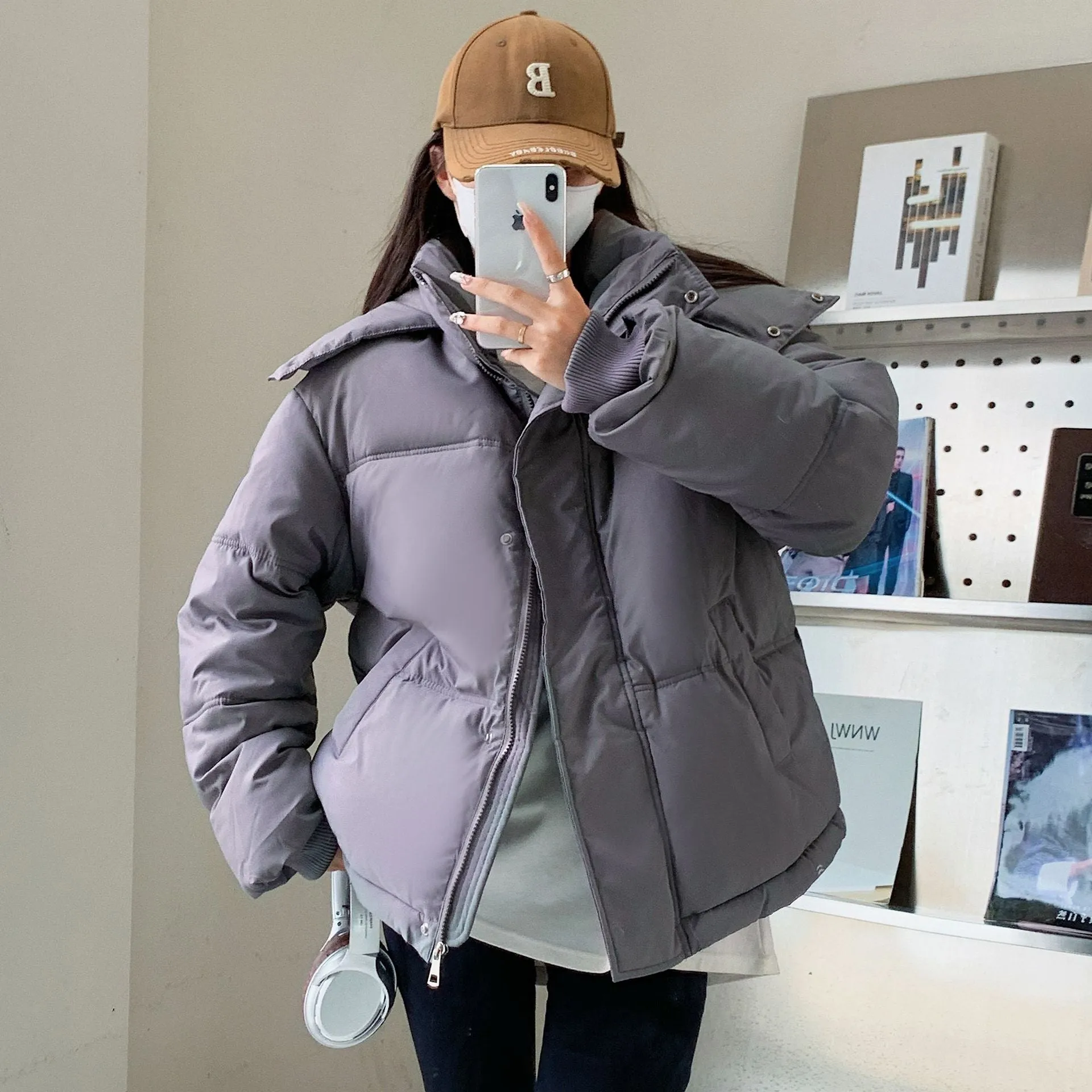 Cotton-Padded Jacket Women 2024 New Style Cotton-Padded Jacket Coat Winter Korean Version Of Loose Bread Clothes Small Cotton-Padded Clothes Thickened - Image 4