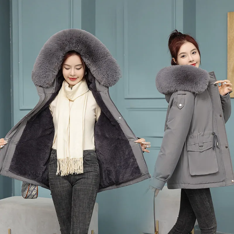 To Overcome The Female Short Korean Version Of Fashion Loose Tooling Down Cotton Clothes Winter Waist Large Size Thick Small Padded Clothes - Image 7