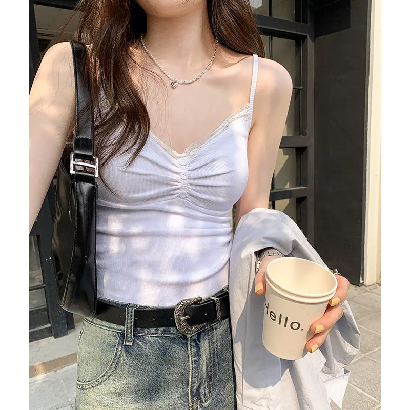 A Small Number Of Black Lace Vests For Women In Summer Are Slim And Slim. - Image 5