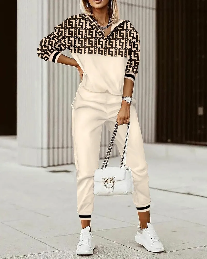 Znbbw 2024 Autumn New Fashion Printing 2-Piece Suit Girl - Image 5