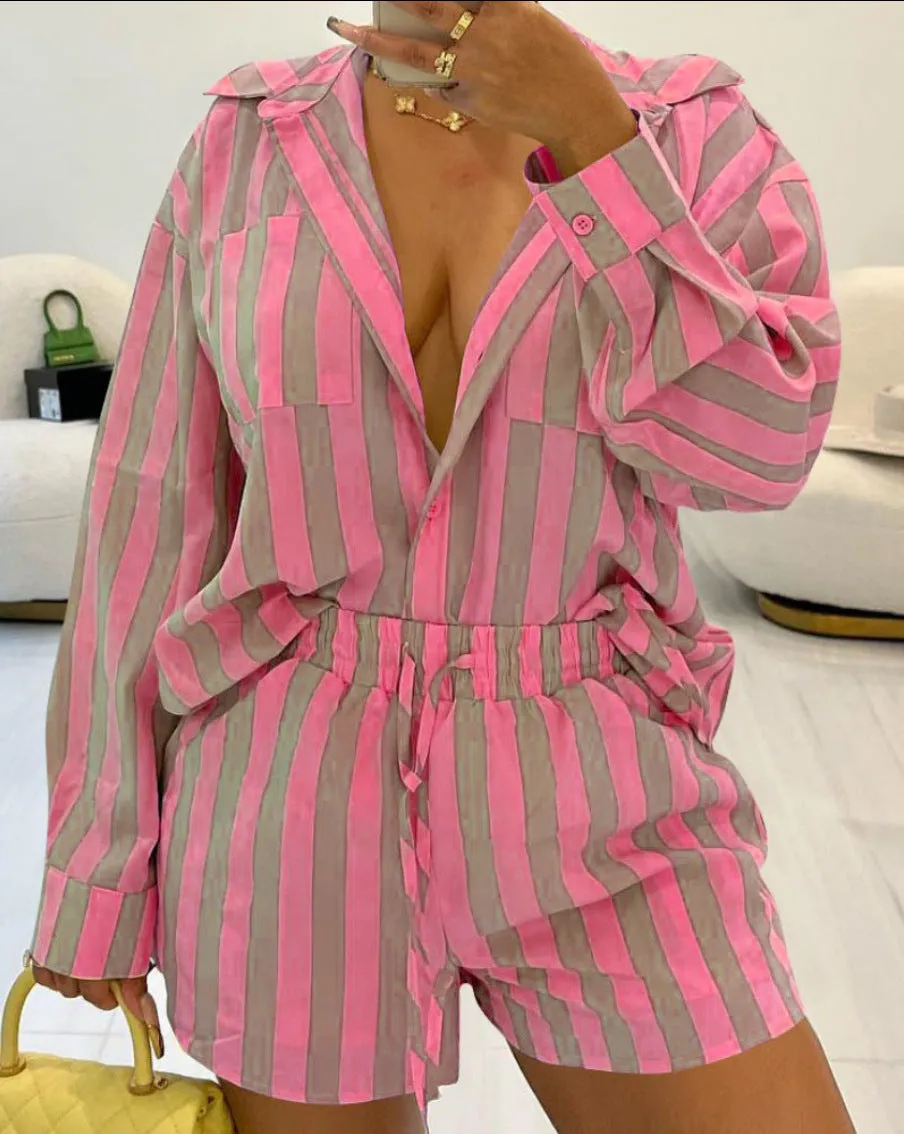 Znbbw Fashion Women's Wear New Style Independent Station Fashion Leisure Loose Printing Two-Piece Set