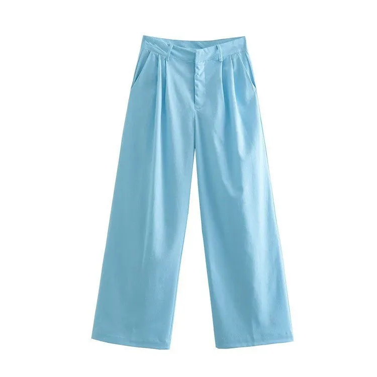 Znbbw Women's Fashion Sleeveless Solid Color Vest 4432724 Trousers 4432424 Casual Suit Women - Image 4