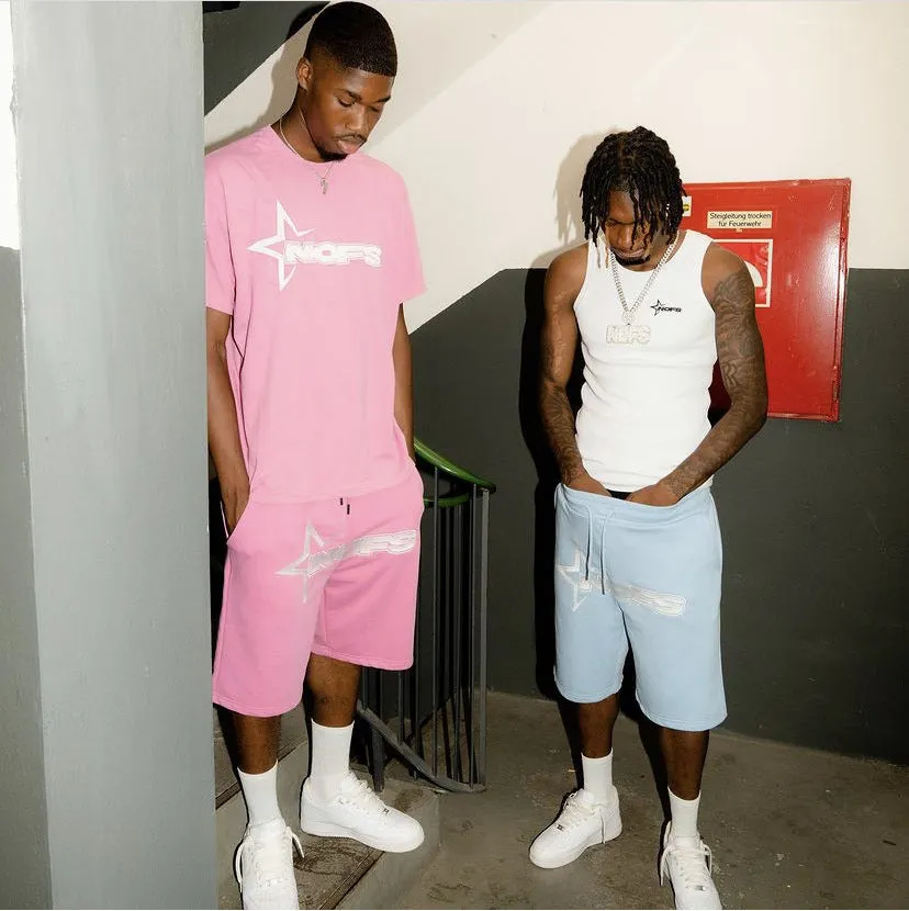 Znbbw Year's New Short-Sleeved Shirt For Men And Women's Trend Card Street Hip-Hop Punk Letter Printed T-Shirt Shorts - Image 14