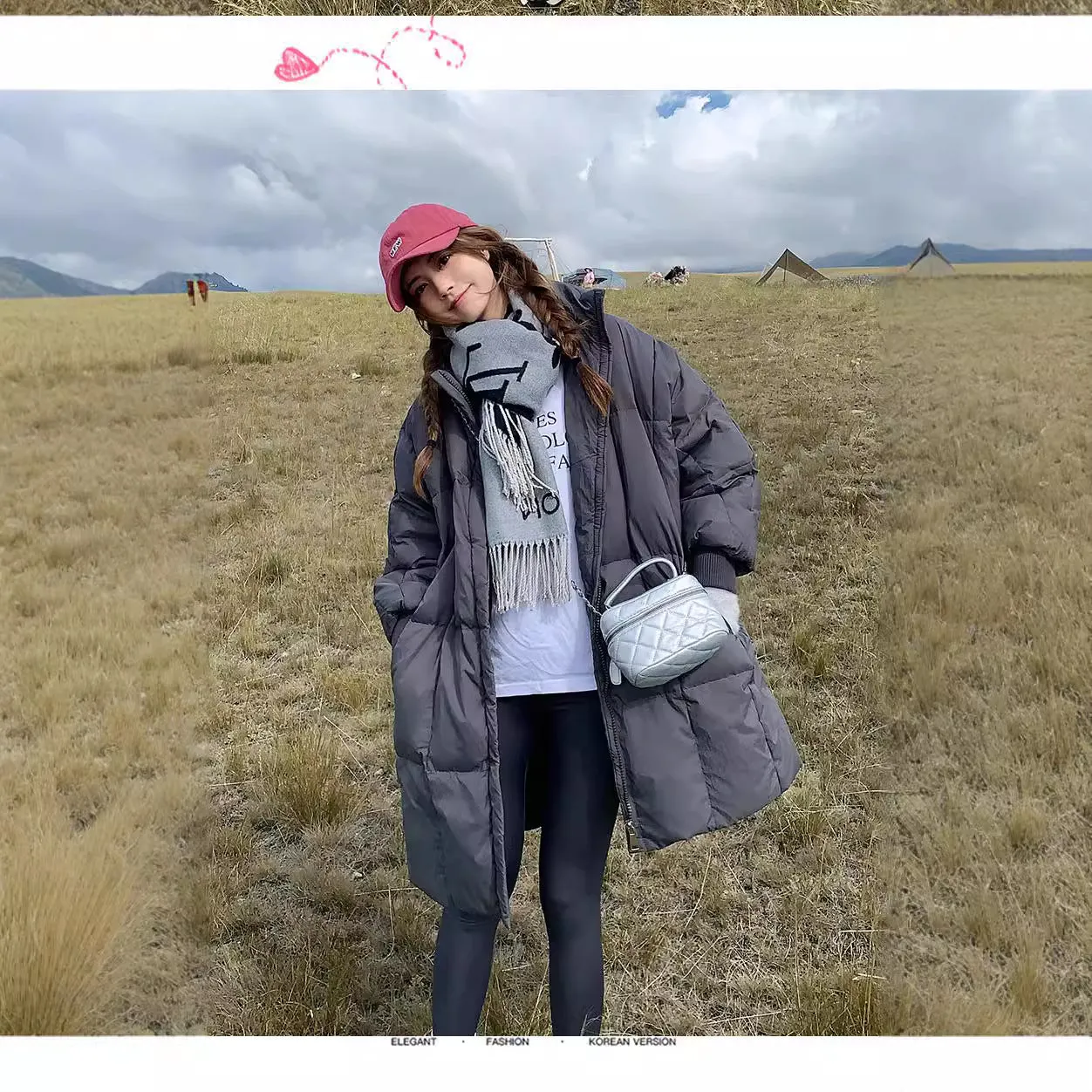 Jacket Coat Female Winter 2024 New Retro Versatile Long Plus Thick Cotton-Padded Clothes Loose Students Cotton Clothes - Image 4