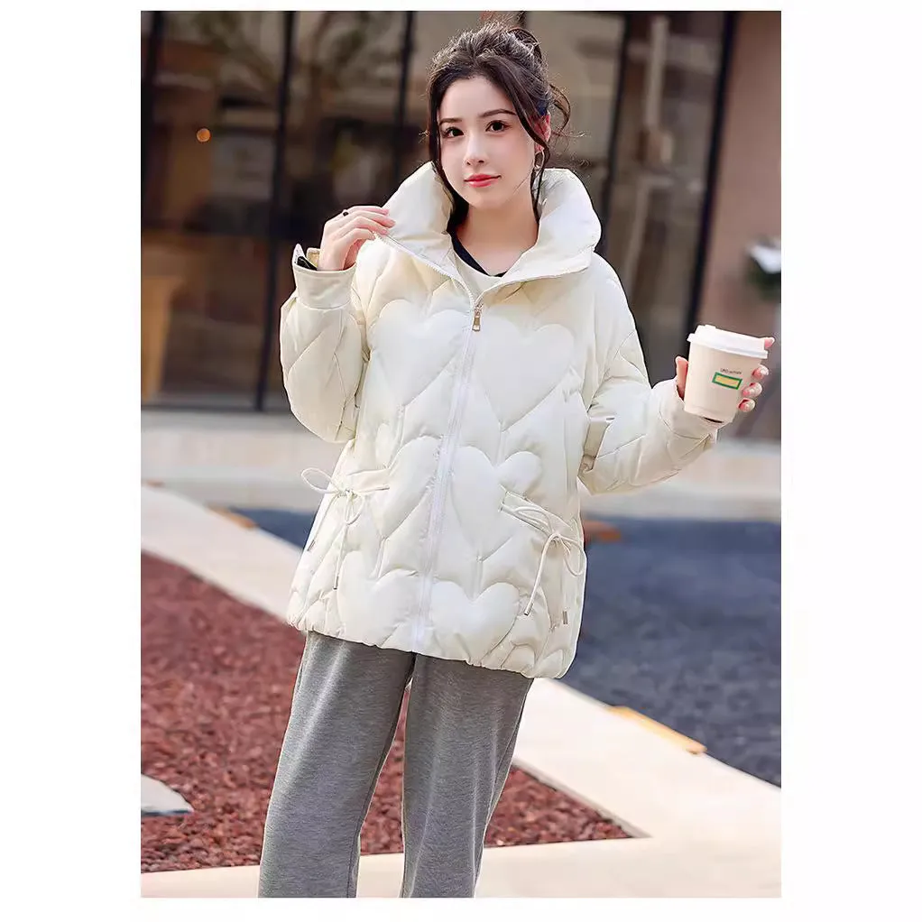 2024 New Korean Version Of The Cotton-Padded Jacket Hooded Down Cotton-Padded Jacket Students Lady Cotton-Padded Jacket Fashion Jacket Short - Image 4