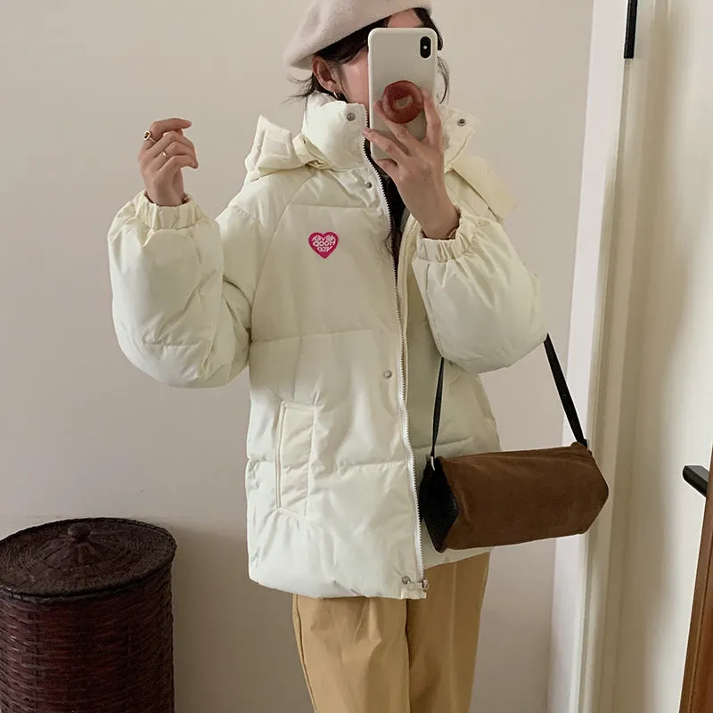 Fufu Short Cotton-Padded Clothes Female 2024 New Winter Thickened Cold Korean Lovely Cotton-Padded Clothes Cotton-Padded Clothes Bread Clothes - Image 4