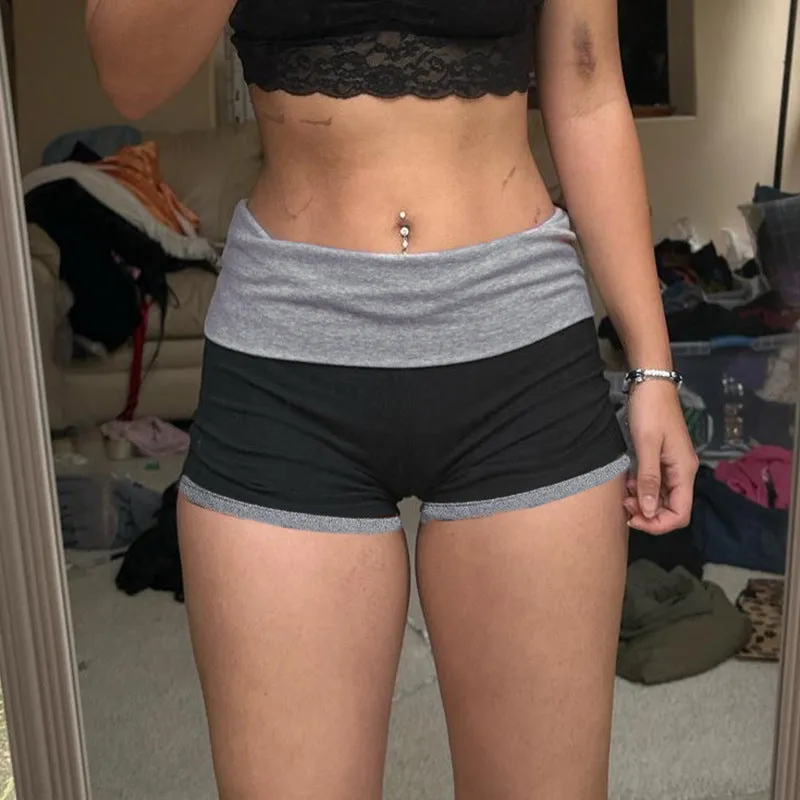 Street Sports Hit Hot Girls' Low-Waist Hip Slim Shorts 2024 New Tight Basic Casual Pants - Image 5