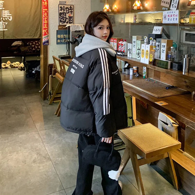 Cotton Coat Female Student Coat Winter 2024 New Thickened Cotton Clothes Bread Clothes Loose College Trend - Image 2