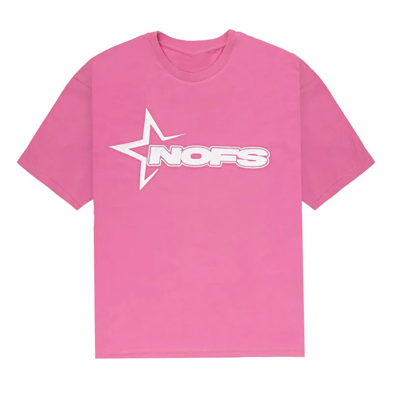 Znbbw Year's New Short-Sleeved Shirt For Men And Women's Trend Card Street Hip-Hop Punk Letter Printed T-Shirt Shorts - Image 5