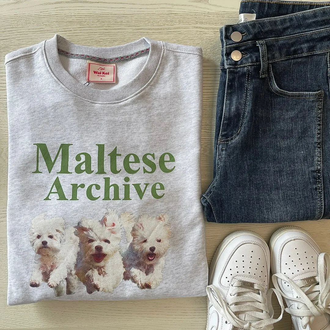 Simple Letter Printed Round-Neck Long-Sleeved Hoodie For Women In Autumn And Winter