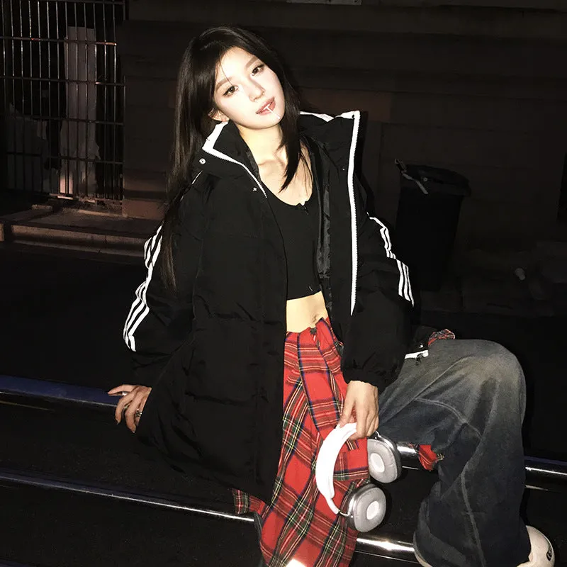 Wear Down Cotton Jacket Female 2024 New Winter Thickened Korean Loose Small Students Cotton-Padded Jacket - Image 3