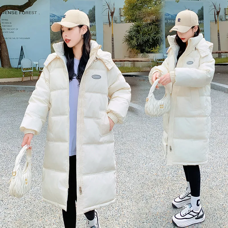 New Oversize Down Cotton Clothes Female In The Long Small Winter Thick Cotton-Padded Clothes Cotton-Padded Jacket Coat - Image 2