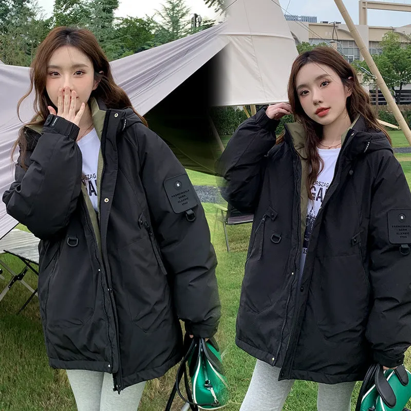 Warm Outdoor Assault Jacket And Cotton Coat Female 2024 New Autumn And Winter Cotton-Padded Jacket Couples Work Clothes Cotton-Padded Clothes - Image 3