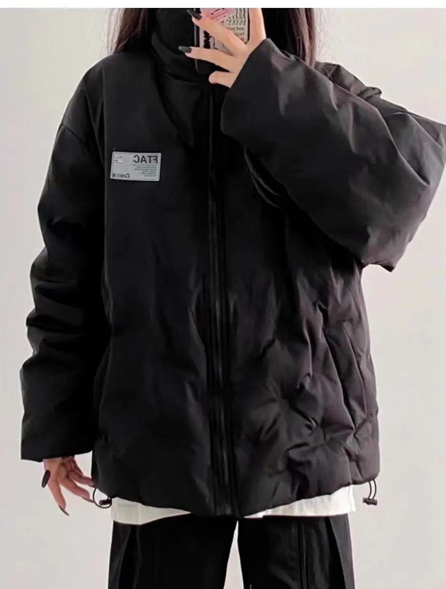 Cotton-Padded Jacket Female 2024 New Winter Korean Department Add Thick Cotton-Padded Jacket Small Oversize Cotton-Padded Coat Tide - Image 7