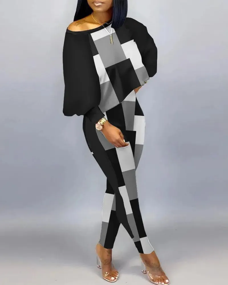 Znbbw Independent Station Popular Style New Fashion Printing 2-Piece Suit Women's Stock - Image 10