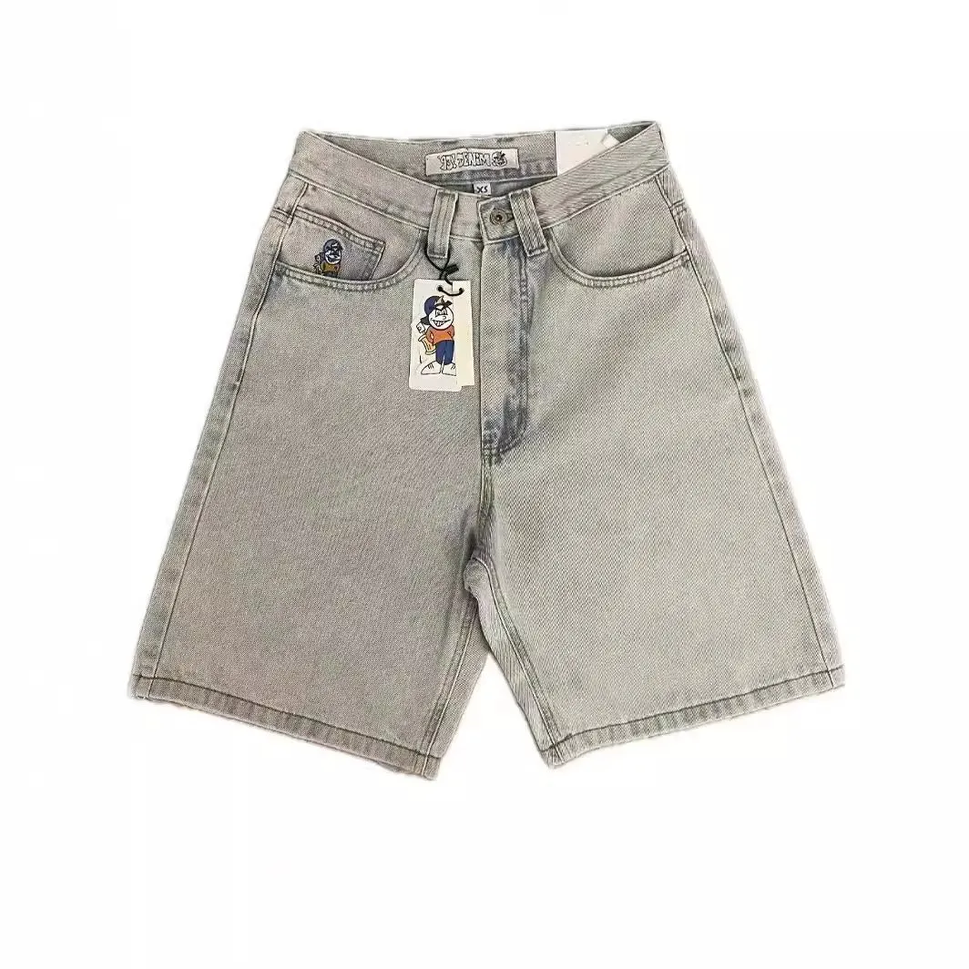 Znbbw Street Y2K Jeans Sports Pants Hip-Hop Cartoon Embroidery Vintage Blue Baggy Jeans Man - Image 8