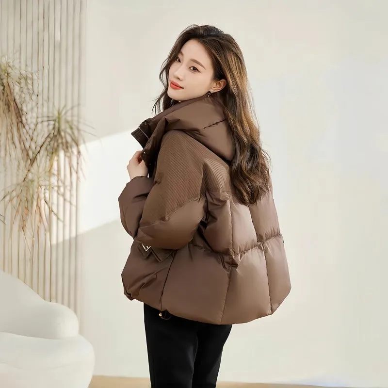 New Cotton Clothes Female Winter Short Korean Version Loose And Thick Small Padded Clothes Cotton-Padded Jacket Advanced Sense Coat Tide - Image 2