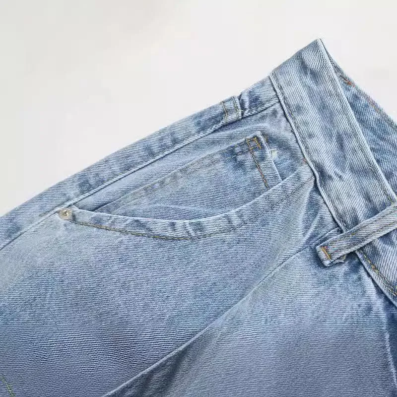 Znbbw And Winter New Pleated Baggy Jeans 6147159 - Image 4