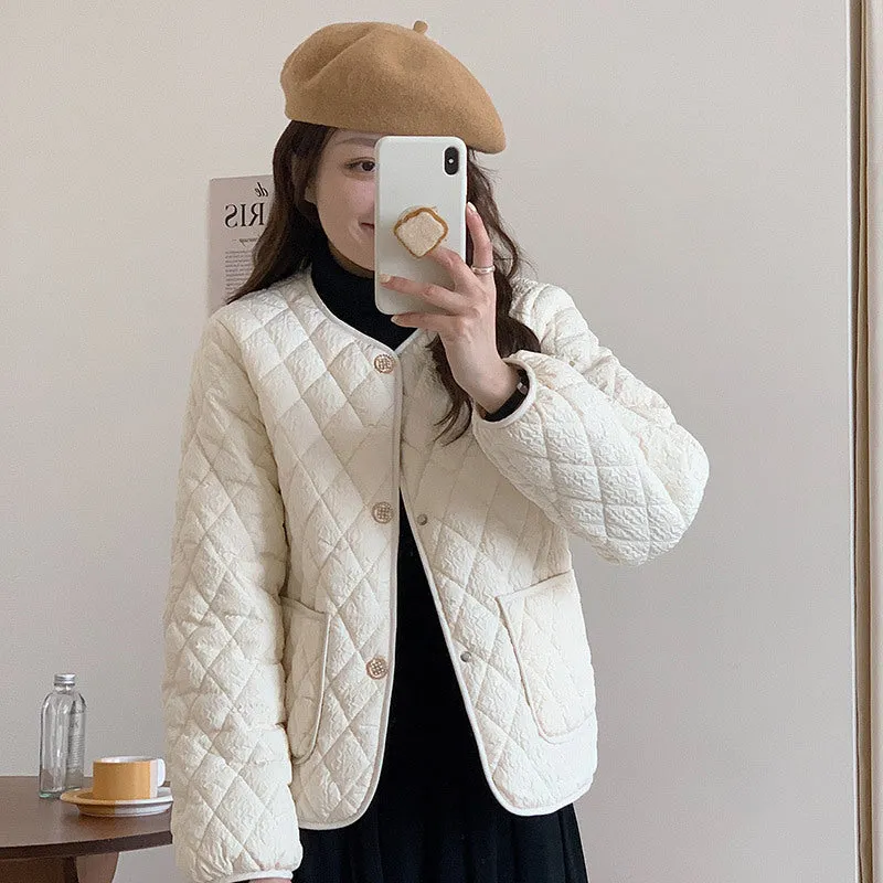 Fragrant Wind Add Thick Short Down Cotton Jacket Women Winter New Large Size Cotton-Padded Clothes Fat Mm Early Winter Cotton Jacket Hot Style - Image 5