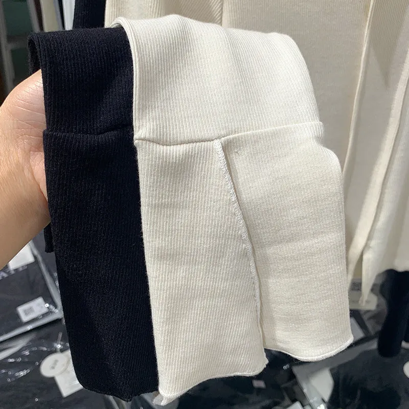 2025 New Spring And Autumn Style Solid Color Semi-Open-Necked Blouse With Split Sleeves And Slimming Short Style With Bottom Shirt - Image 4