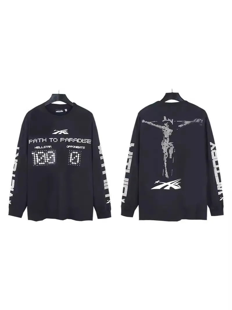 Znbbw Star Long-Sleeved T-Shirt Men's Ins Street Fashion T-Shirt Autumn And Winter Loose Casual Pure Cotton Bottom Shirt - Image 18