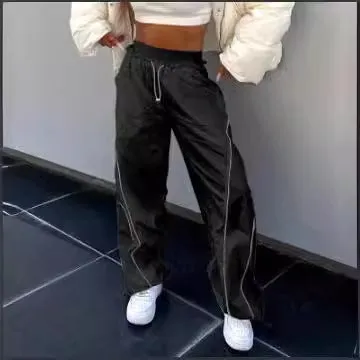 2025 Summer New Style Spice Girls Fashion, Energetic, High-Waisted Elastic Belt, Pull-Rope Sport Pants - Image 5