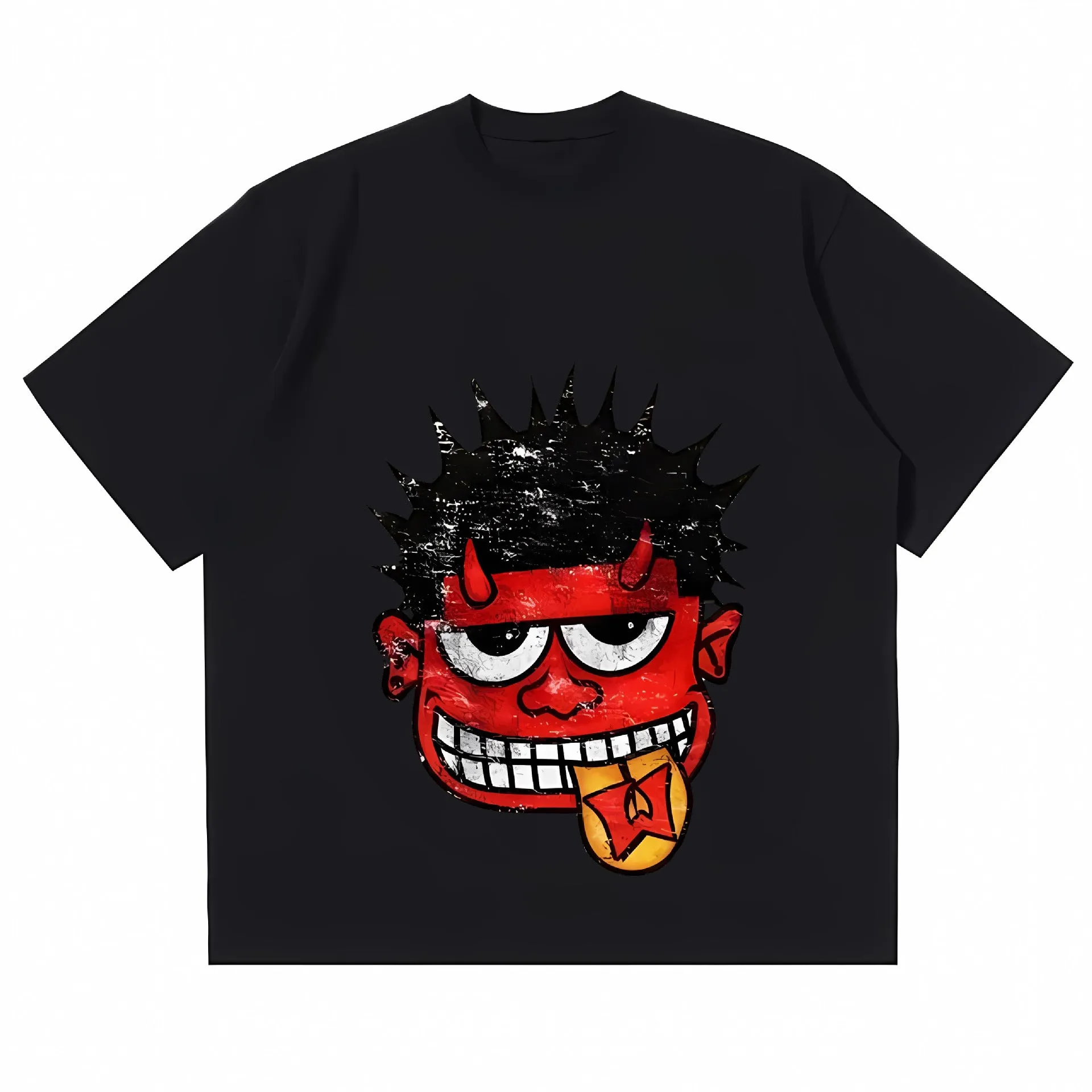 Znbbw Wear Y2K Clothing T-Shirt Men's And Women's Hip-Hop Cartoon Printed T-Shirt Gothic Super Cotton Short Sleeves - Image 2