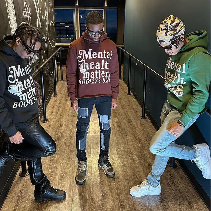 Znbbw And Winter Vintage Street Personality Trend Alphabet Hoodie Printed Men's And Women's Hoodie Hoodie - Image 10