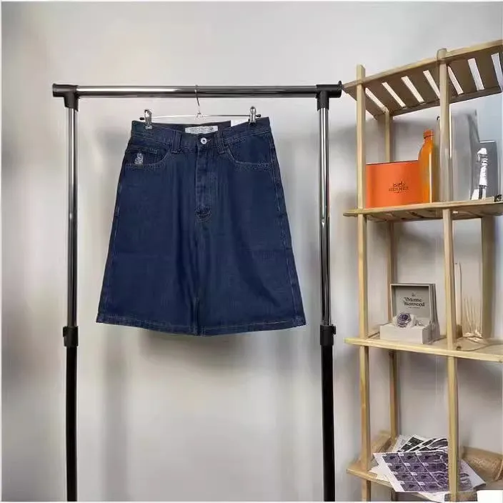 Znbbw Street Y2K Jeans Sports Pants Hip-Hop Cartoon Embroidery Vintage Blue Baggy Jeans Man - Image 7