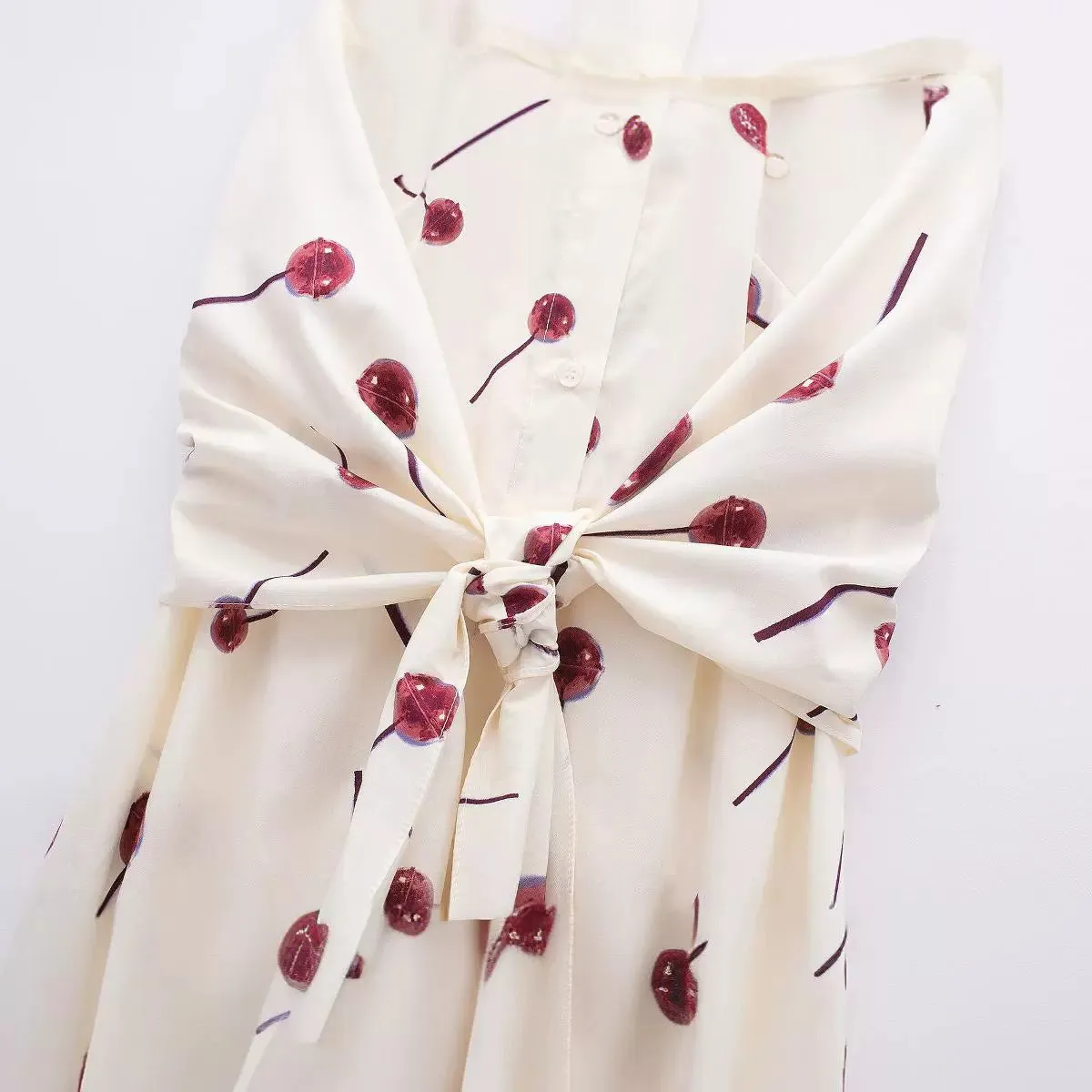 Znbbw 2024 New Street Style Printed Poplin Shirt Dress 3089144 - Image 3