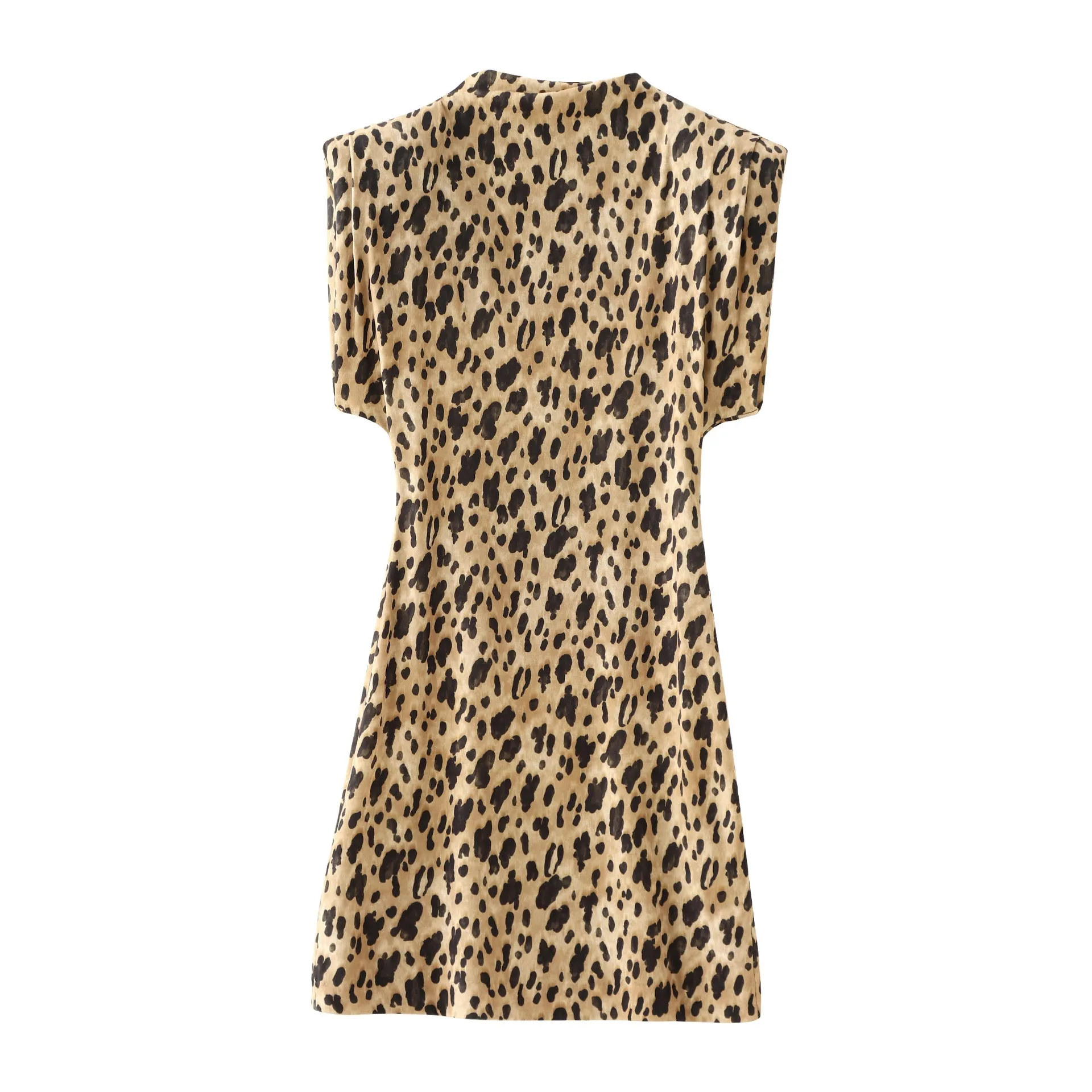 Znbbw Spring Animal Print Fashionable Short Dress 2523142