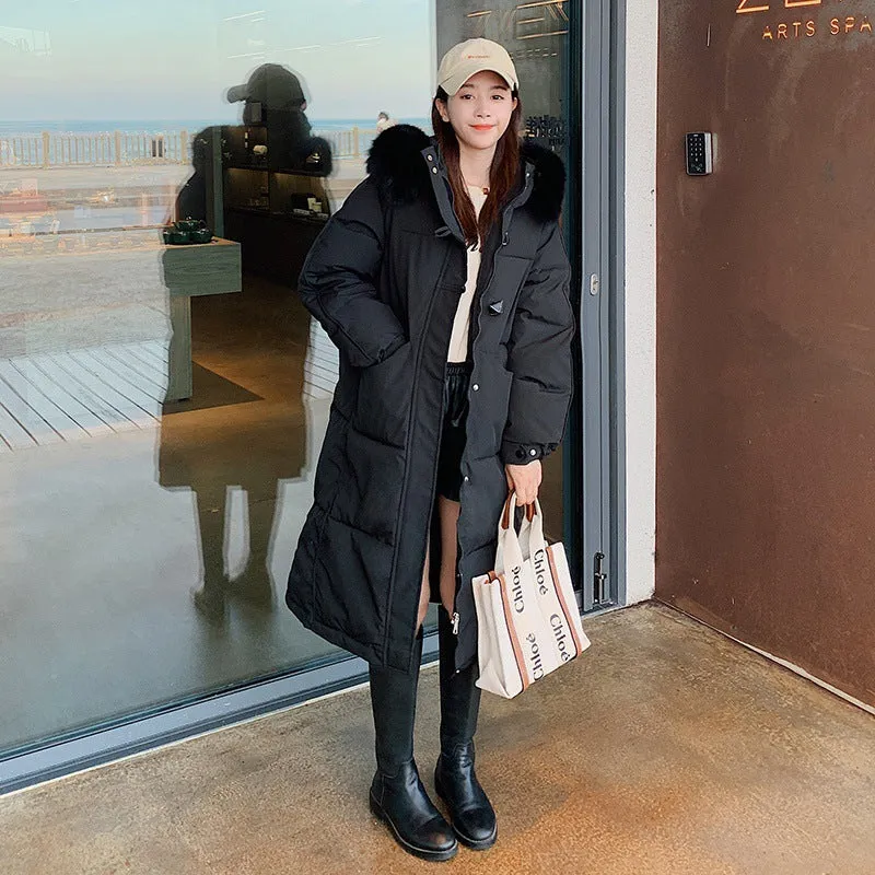 Down Cotton-Padded Clothes Cotton Clothes Women Winter Hot Style Oversize Loose Thickened Coat 2024 New - Image 4