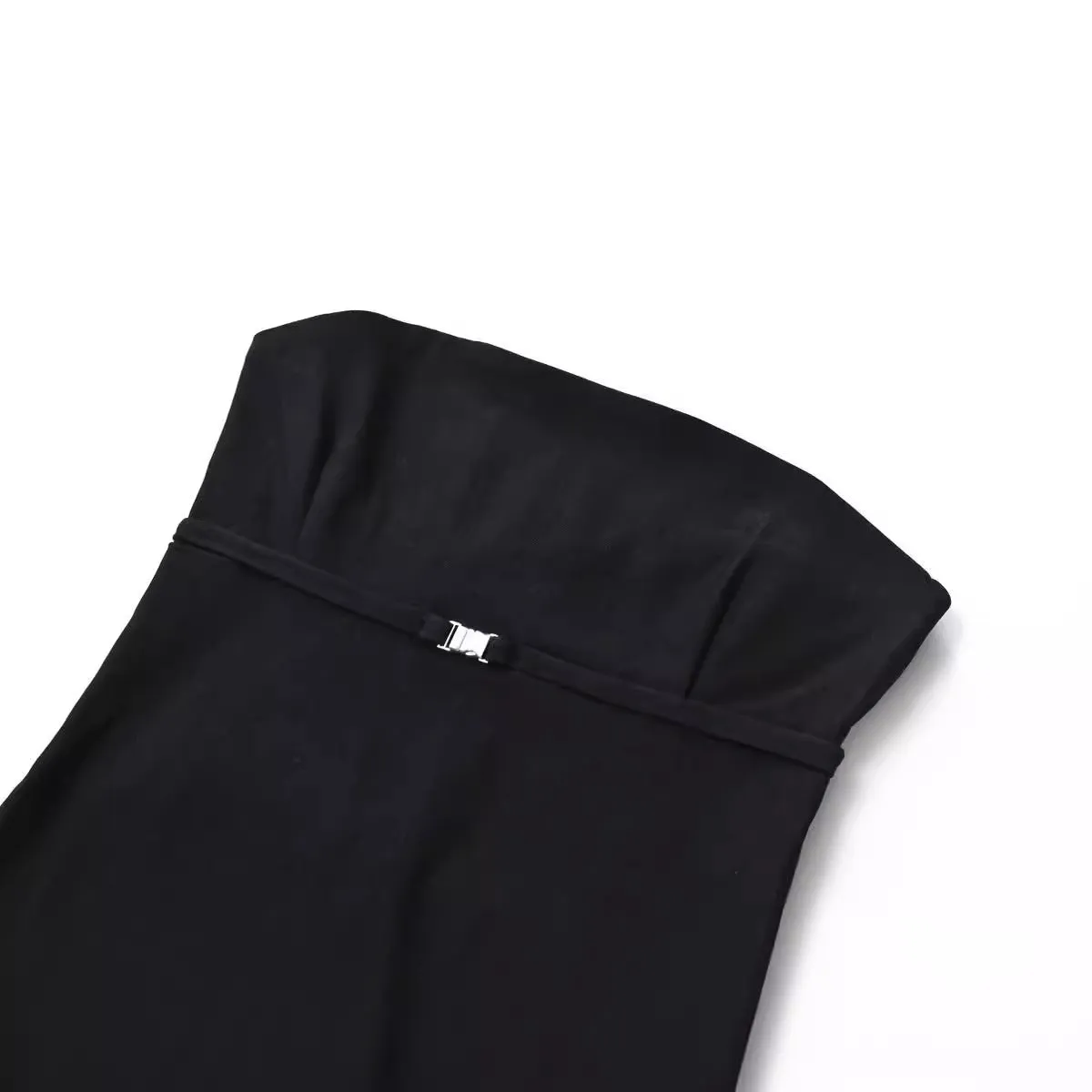 Znbbw And Winter New Women's Wear Solid Color One-Word Collar Sleeveless Back Short Chest Spicy Girl Blouse - Image 5