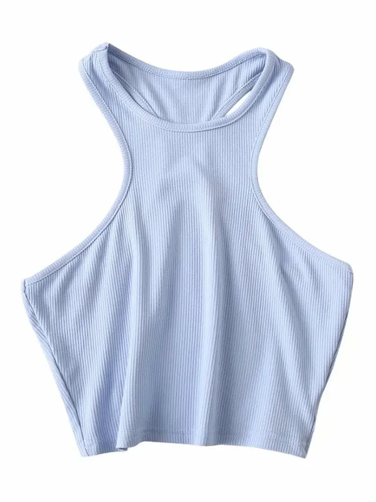 Znbbw Women Racer Back Slim Fit Rib Tank Top - Image 3