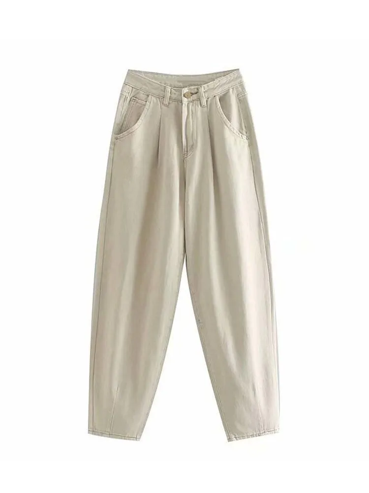 Znbbw ZBZA Spring Summer Woman High Waist Jeans For Women Denim Harem Pant Women Jeans Loose Trousers Vaqueros Mujer - Image 14