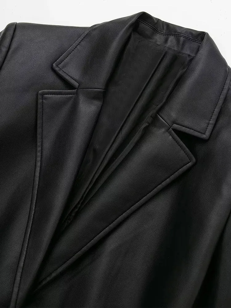 Znbbw 2023 Spring Autumn Women Fashion Loose Coat With Belt Trench Coat Female Solid Simple Casual Windbreaker - Image 7