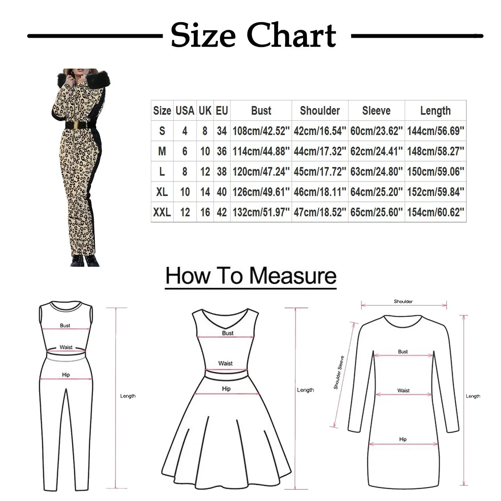 Znbbw Womens Winter Fashion Plaid Print Ski Jumpsuits Waterproof Snowsuit Outdoor Sports Removable Faux Wool Collar Coat Jumpsuit - Image 6